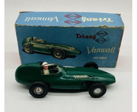 A boxed vintage Tri-ang Minic Electric Vanwall racing car (1:20 Scale)