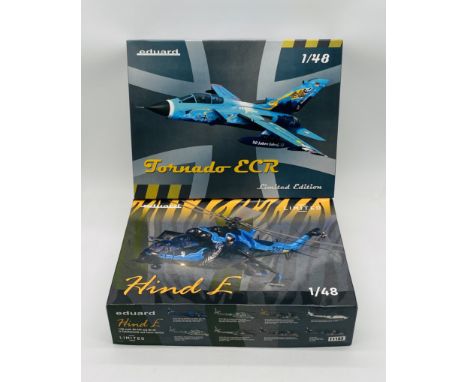 Two boxed limited edition Eduard plastic model kits including a German Air Force "Tornado ECR" combat jet (11154) & Czech Ser
