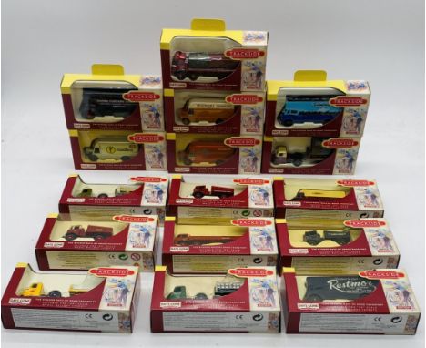 A collection of sixteen boxed limited edition Lledo Collectables Days Gone Trackside "The Bygone Days of Road Transport" die-