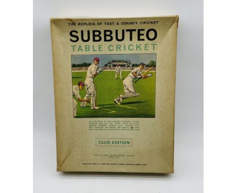 A boxed vintage Subbuteo Table Cricket Club Edition - contents unchecked