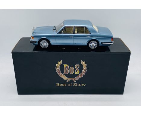A boxed BOS Models Best of Show Rolls Royce Silver Spirit 1987 die-cast car model (1:18 scale) - Numbered 794/1000 on undersi