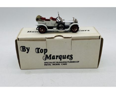 A boxed limited edition Top Marques die-cast Rolls Royce 40-50hp Silver Ghost (1909) in white & silver - Chassis No 60939, Nu