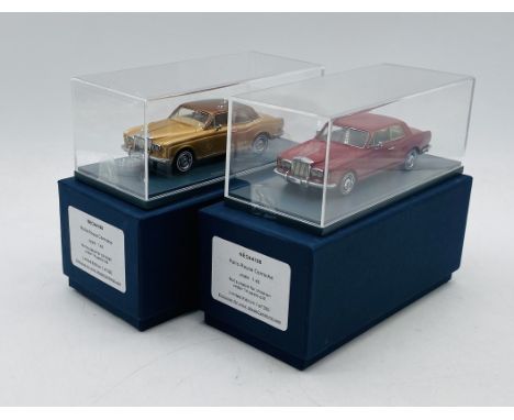Two limited edition boxed/cased Neo Scale Models Rolls Royce Corniche die-cast model cars (both 1:43 scale)