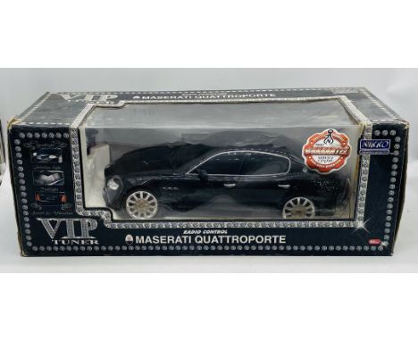 A boxed Nikko VIP Tuner radio control Maserati Quattroporte car - 1:10 scale