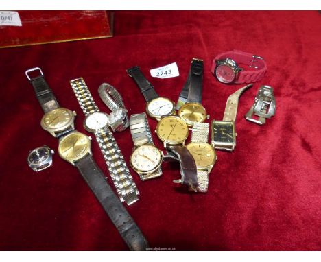 A quantity of gentleman's watches to include: Sekonda, Verity, Smiths Empire, Timex.