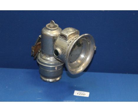 A Carbide lamp by Joseph Lucas Ltd. Birmingham.