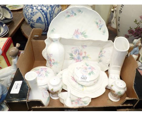 A box of Aynsley 'Little Sweetheart' including trinket pots, dishes, plates, vases and a ring dish.