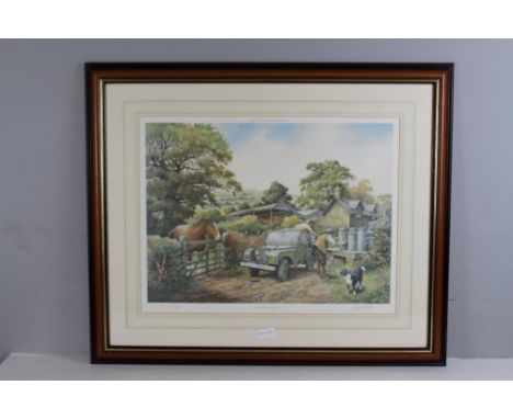 Anthony Forber colour limited edition print 'Country Companions' 231/850, framed 41cm x 53cm