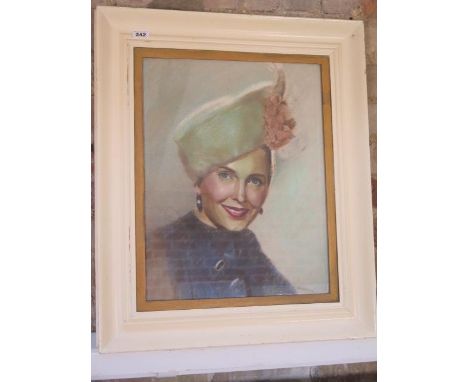 Walter Ernest Webster, Portrait of Mrs Spencer, pastel, picture size 46cm x 37cm, frame size 63cm x 53cm, signed, in good con