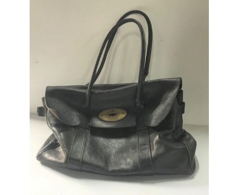 Mulberry very early 1970s leather bag ex-BBC props department and reputedly used in the 2017 film Dunkirk 
