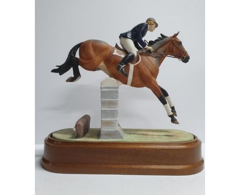 Royal Worcester model of Stroller &amp; Marion Coakes, limited edition, number 597 of 750, Approx 27cm long x 29cm high