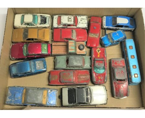 Qty of toy cars including Corgi and Dinky 