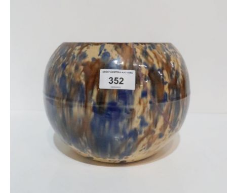 A Dunmore pottery bowl (AF) badly cracked