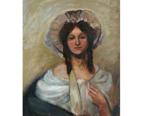 SCOTTISH SCHOOL&nbsp;Portrait of a lady, oil on canvas, 76 x 63cm Condition report: Available upon request