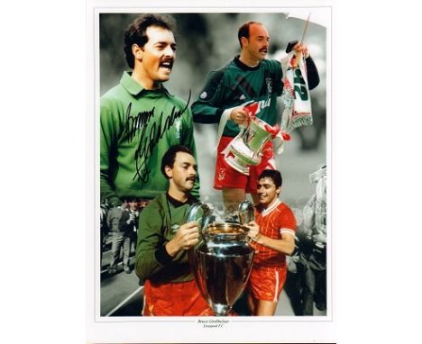 Bruce David Grobbelaar signed 16 x 12 inch colour Liverpool football photo. Former Zimbabwe international footballer who play