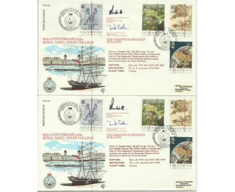 RAF RFDC collection. RFDC028 to 59 , Red Album of the RFDC series of Official First Day signed covers 1984 - 1987. Better aut