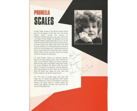 Entertainment Collection 1. Nine signed cards, magazine photos all signed in person by our vendor, includes Prunella Scales, 