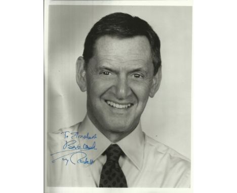 Entertainment Collection 30+ Autographed photos and cards including Tony Randall signed and dedicated to Elizabeth 8 x 10 B/w