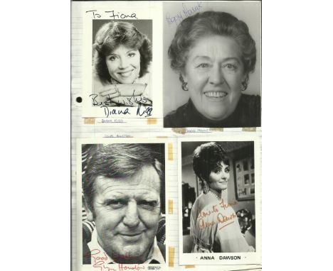 Entertainment collection 500+ signed photos. Lever Arch of mainly 6 x 4 inch photos signed by TV, Film Celebrities. Some 10 x