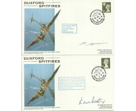 Spitfire Signed Cover collection. 8 Stunning Spitfire covers, each individually signed by WWII Spitfire pilots. Leading Aircr