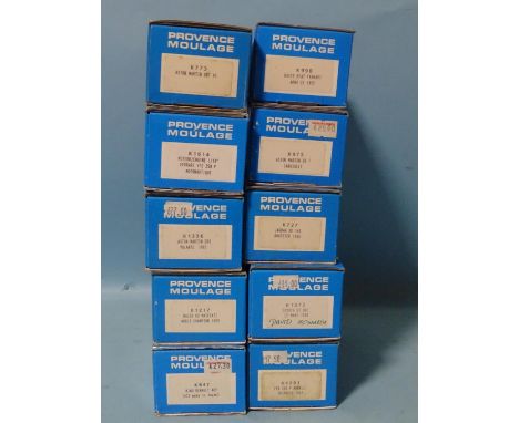 Provence Moulage, ten 1/43 scale resin and metal model car kits, (boxed, unchecked, appear complete), (10). 