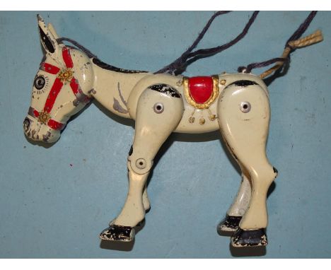 A Lesney diecast Muffin the Mule puppet and a Pelham Puppet Mr Turnip, (boxed), (2). 
