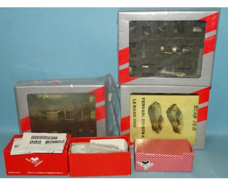 Tron 'Star', five 1/43 scale white metal car kits: ST10 ST26, ST29, P20 and an unnumbered Ferrari 166SC,&nbsp;(all boxed, unc