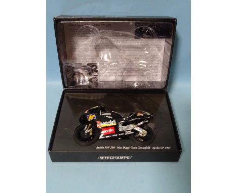 Minichamps, Classic Bike Series, 1/12 scale Aprilia RSV250, (boxed with stand). 