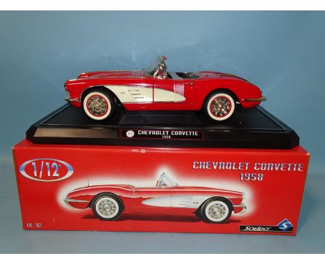 Solido, 1/12 scale no.1201 Chevrolet Corvette 1958, (boxed). 