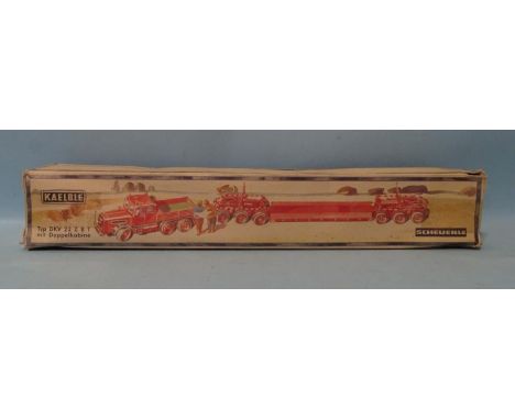 NZG Model, 1/50 scale Kaeble Scheuerle Typ DKV 22Z8T Low-Loader, (boxed, some Sellotape to ends). 