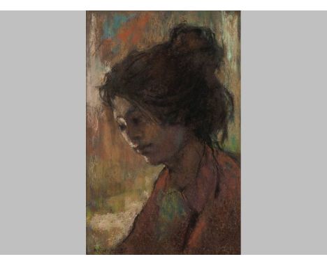 ALEXANDER ROSE-INNES (1915 - 1996), PORTRAIT OF A WOMAN, pastel on paper, signed, 53 by 33cm.