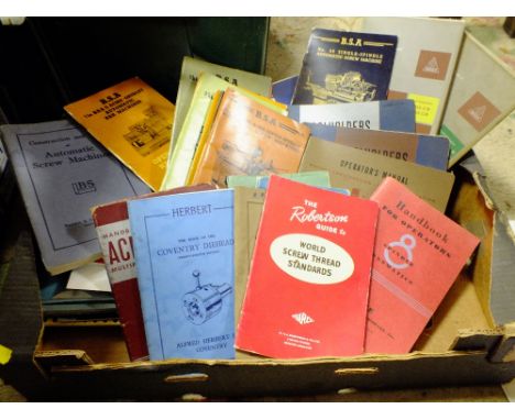 A COLLECTION OF VINTAGE ENGINEERING MANUALS TO INCLUDE B.S.A EXAMPLES 