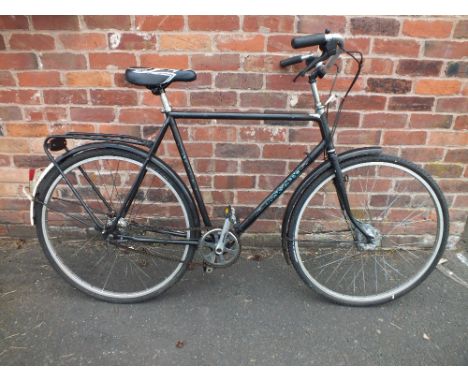 A VINTAGE BLACK CUMBERLAND THREE SPEED DUTCH CITY BICYCLE