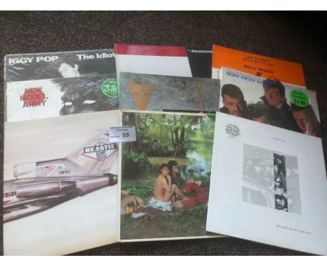 Records : Punk / Rock / Alt - 9 great cond albums - originals inc Iggy Pop, New Model Army, Bragg, Spear of Destiny - gleamin