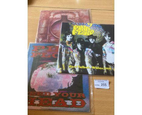 Records : PINK FLOYD 3 rare albums in excellent cond inc Port Talbot Wales 69 (yellow), Feed Your Head, Nocturnal Submission 