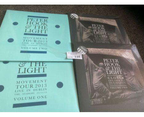 Records : PETER HOOK AND THE LIGHT - 4 180gram albums Closer Tour 2011 vol 1 &amp; 2, Movement Tour Dublin 2013 vol 1 &amp; 2