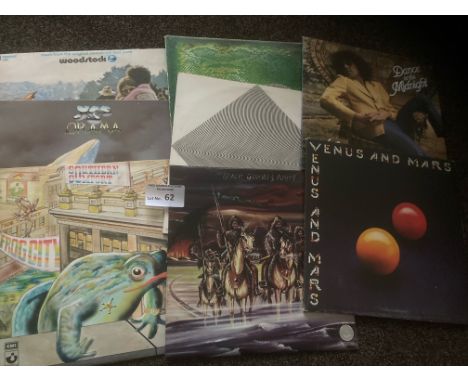 Records : Collection of 8 rock / prog Lp's inc YES, Southern Comfort (no emi), A. Cooper, Faust etc - inc original UK Atlanti