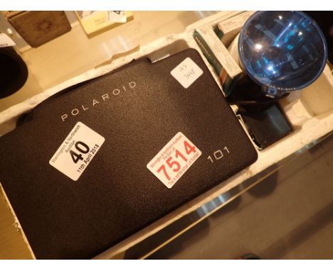 Boxed Polaroid 101 camera with flash