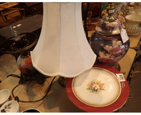 Hand painted Royal Worcester cake stand 