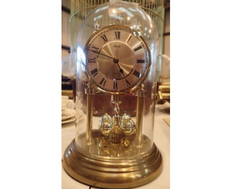 Glass dome anniversary clock 