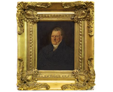 BRITISH SCHOOL (19TH CENTURY), REV. WALTER TAIT oil on panel 23cm x 18cm Framed