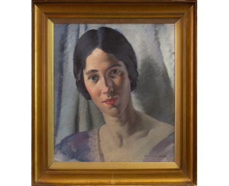 * BERNARD FLEETWOOD-WALKER RBSA ROI (BRITISH 1893-1965), MISS AMY HAYES oil on panel, signed 40cm x 37cm Framed and under gla