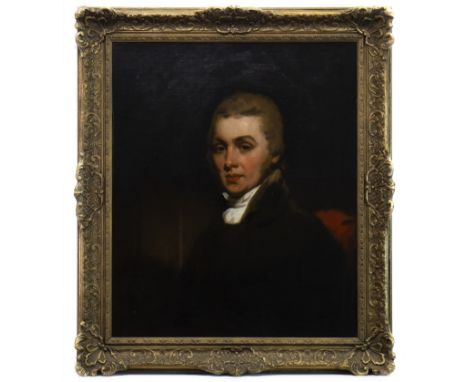 CIRCLE OF THOMAS LAWRENCE (BRITISH 1769 - 1830), PORTRAIT OF A GENTLEMAN oil on canvas 75cm x 62cm Framed