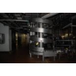 Spiral Conveyor, 16 in. Wide Belt/19 in. Between Spires, Approx. 9 ft. Height, RIGGING FEE: $1408