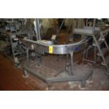 Air Draulic 90 Deg. Corner Conveyor, SS Leg Base, RIGGING FEE: $346.70
