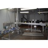 Schebler Conveyor Motorized Belt Conveyor, 12 ft. L x 8 in. W, 208-230/460 V, RIGGING FEE: $317.40