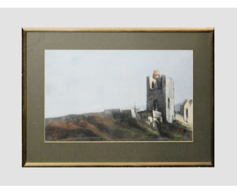 MICHAEL PRAED. 'Giew Engine House'. Pastel. Signed & titled to the reverse. 34 x 55cm.  Please note that all items in this au