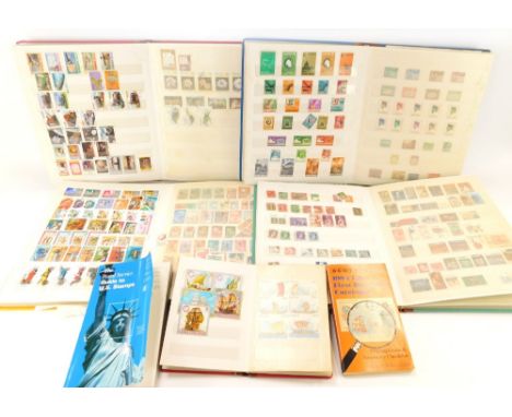 Philately; World stamps, mint and used, including Indonesia, Poland, Hungary, Canada, and Arab States, in four albums and a s