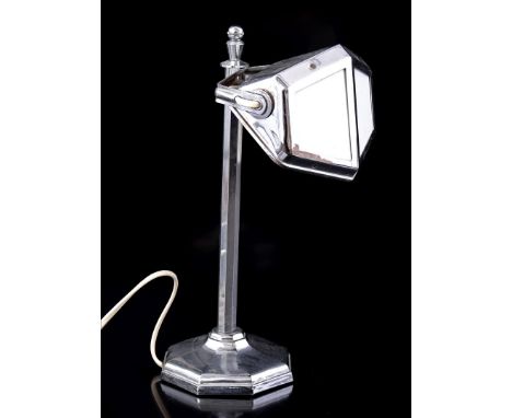 Art Deco metal Pirouette lamp, France ca. 1930, 31 cm high