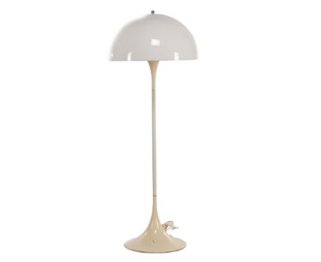 Verner Panton (1926-1998)Plastic floor lamp on trumpet foot, design Verner Panton for Louis Poulsen, model Panthella numbered